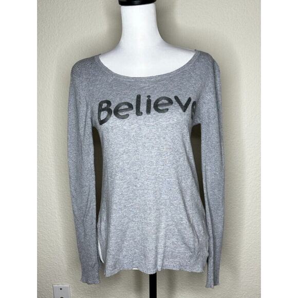 Subtle Luxury Believe XS/S Tencel Longsleeve Ribbed Side Slit Comfortable Crew - Picture 2 of 12